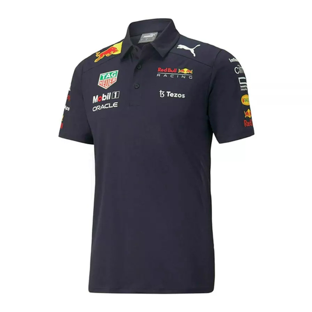 Cmc Motorsports Premium Quality Top Grade Red Bull Racing F1 Men&#39;s 2022 Team Polo Shirt Navy 