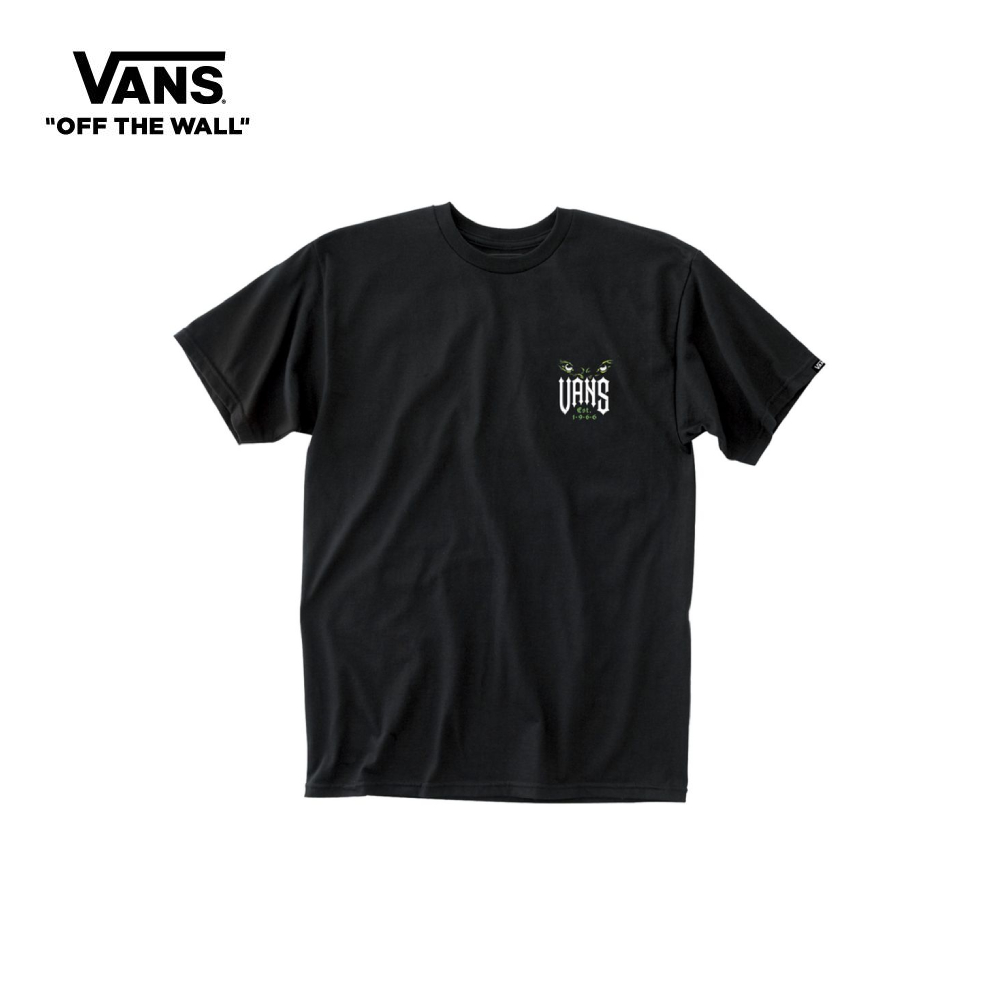 Vans Eyes In The Dark Short Sleeve T-shirt Men BLACK VN0000N7BLK1