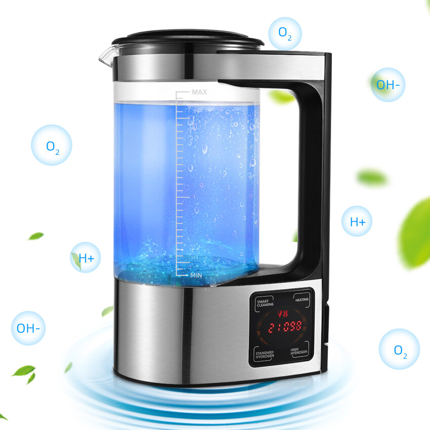 【Ready Stock】Hydrogen Generator, 2L Hydrogen Rich Water Generator with Large Capacity, Portable Hydrogen Water Ioniser with Thermostat Function and LED Touch Screen for Families