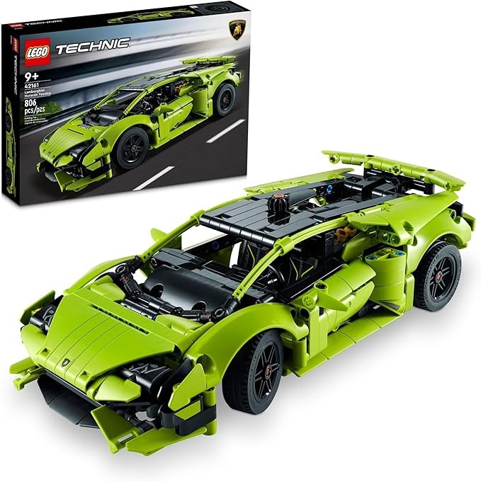 LEGO Technic Lamborghini Supercar Building Set, suitable for children aged 9 and up who love engineering and collecting exotic sports car toys.
